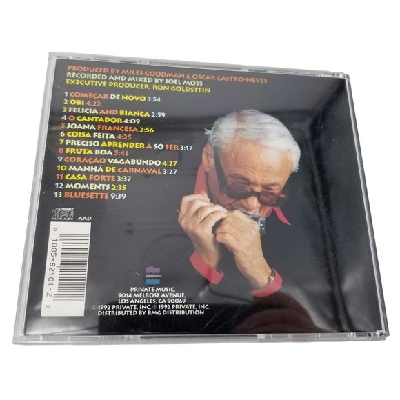 Toots Thielemans Music CD The Brasil Project 1992 Belgium Jazz Harmonica Whistle - Picture 2 of 8